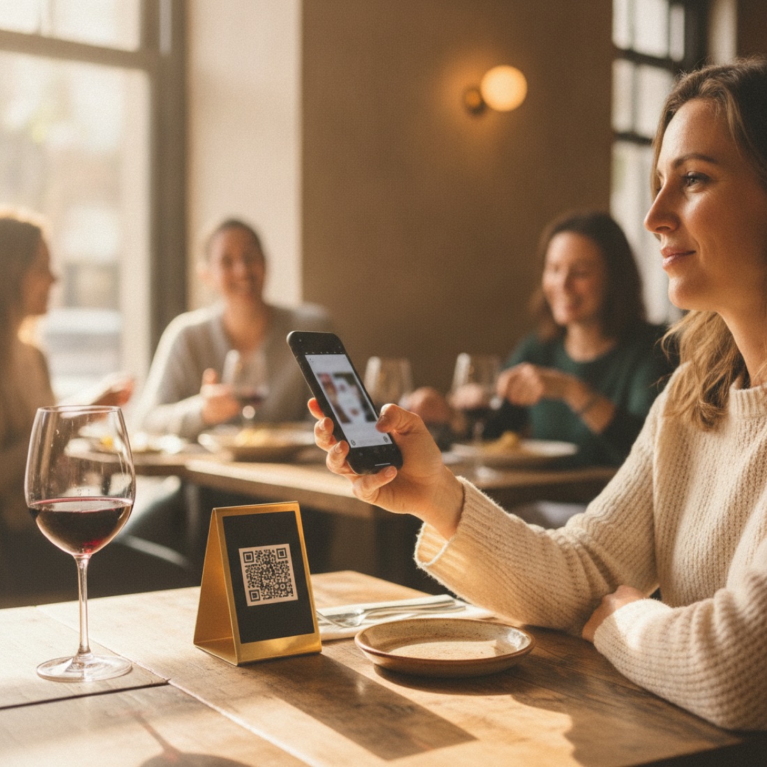 Menù digitale con QR code per food truck